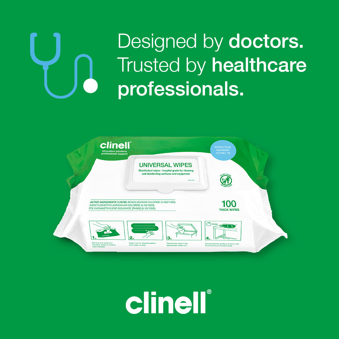 Clinell Healthcare Wipes and Disinfectants Fast National Delivery